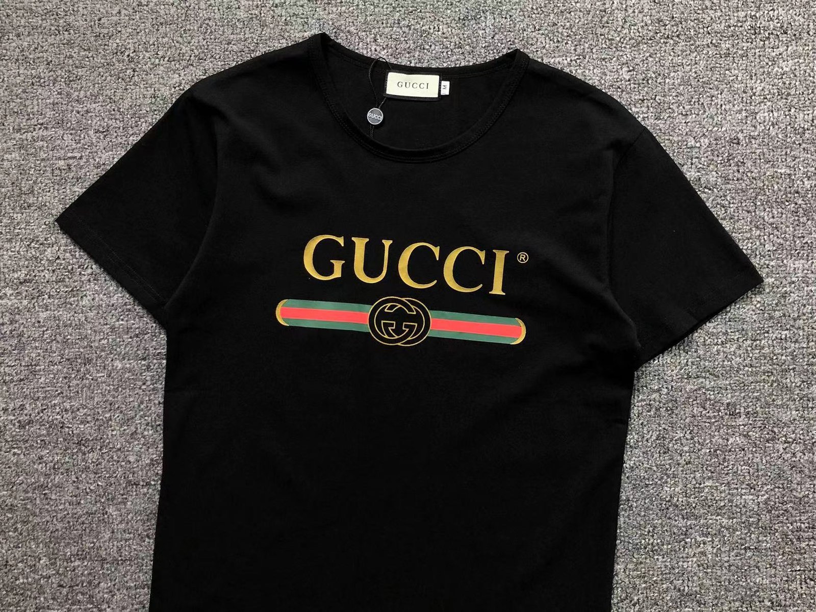 Gucci Logo Tshirt Black - Image 3