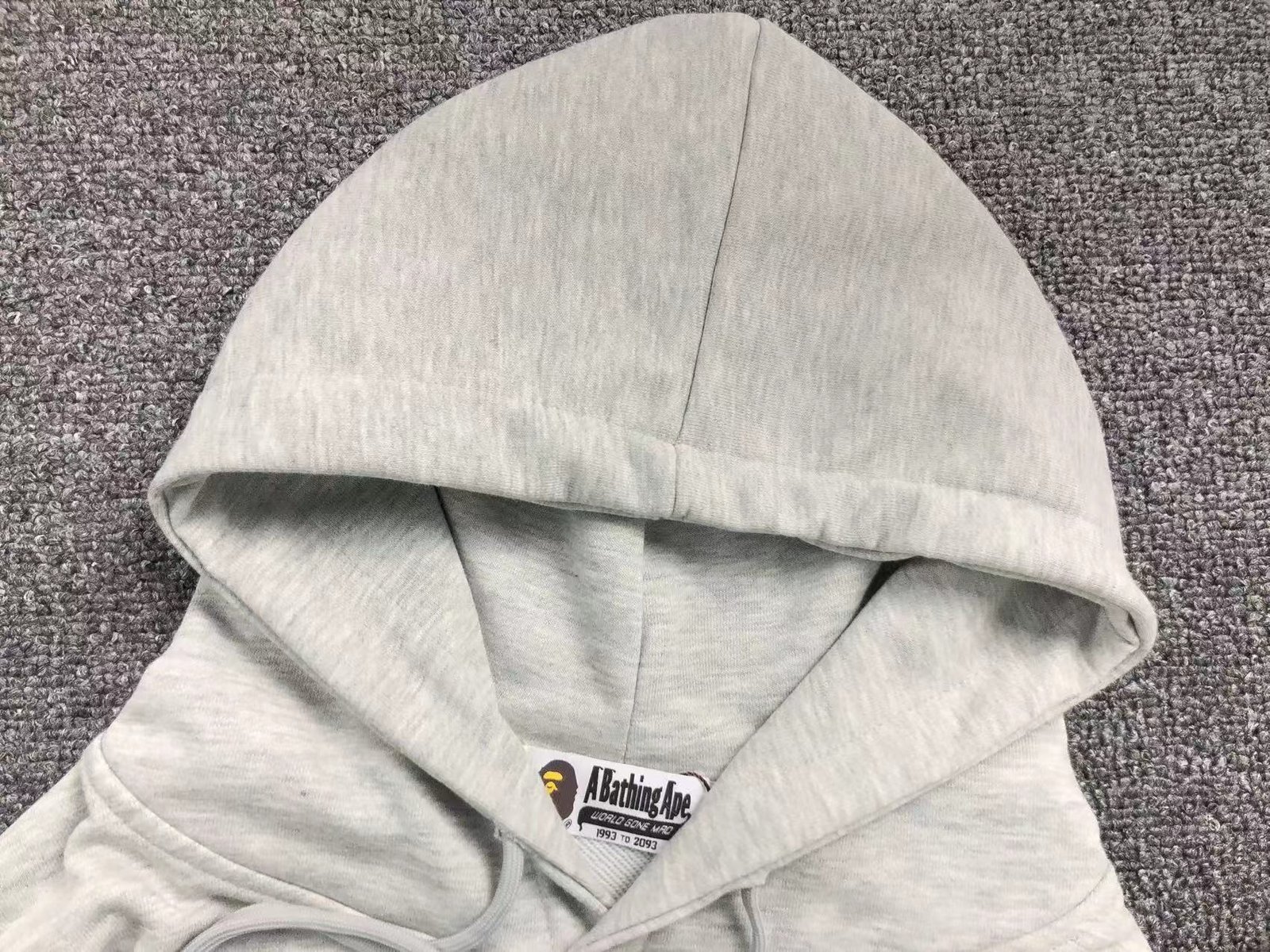 Bape Big Head Ape Grey Hoodie - Image 3