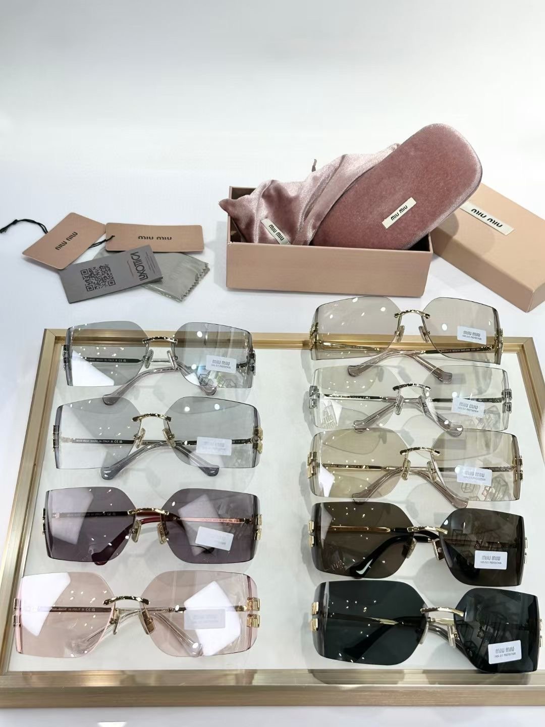 Miu Miu Runway Sunglasses Brown - Image 3