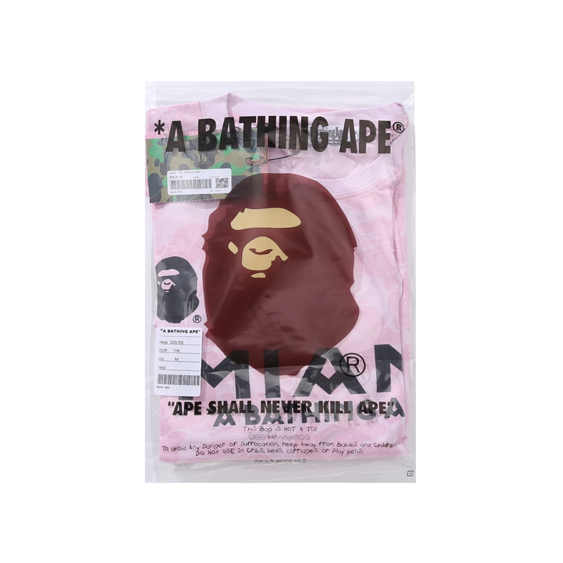 Bape x Inter Miami CF Camo Tee Pink - Image 3
