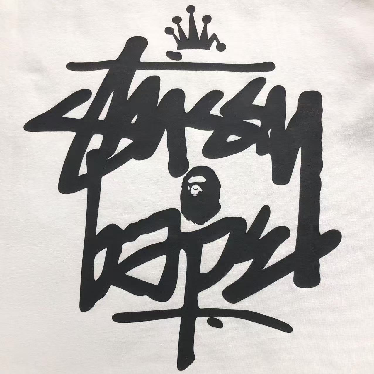Bape x Stussy White tee - Image 3