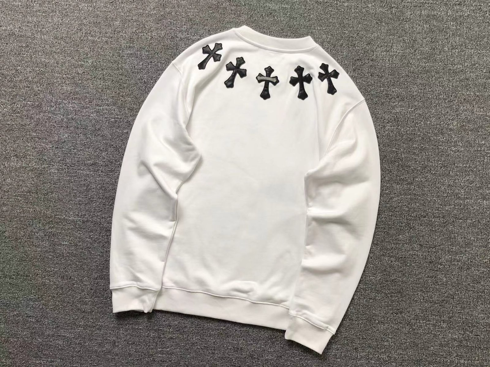 Chrome Hearts Logo Sweatshirt White - Image 4