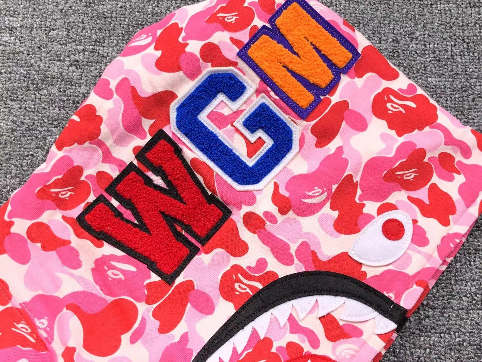 Bape Camo Hoodie Pink - Image 4