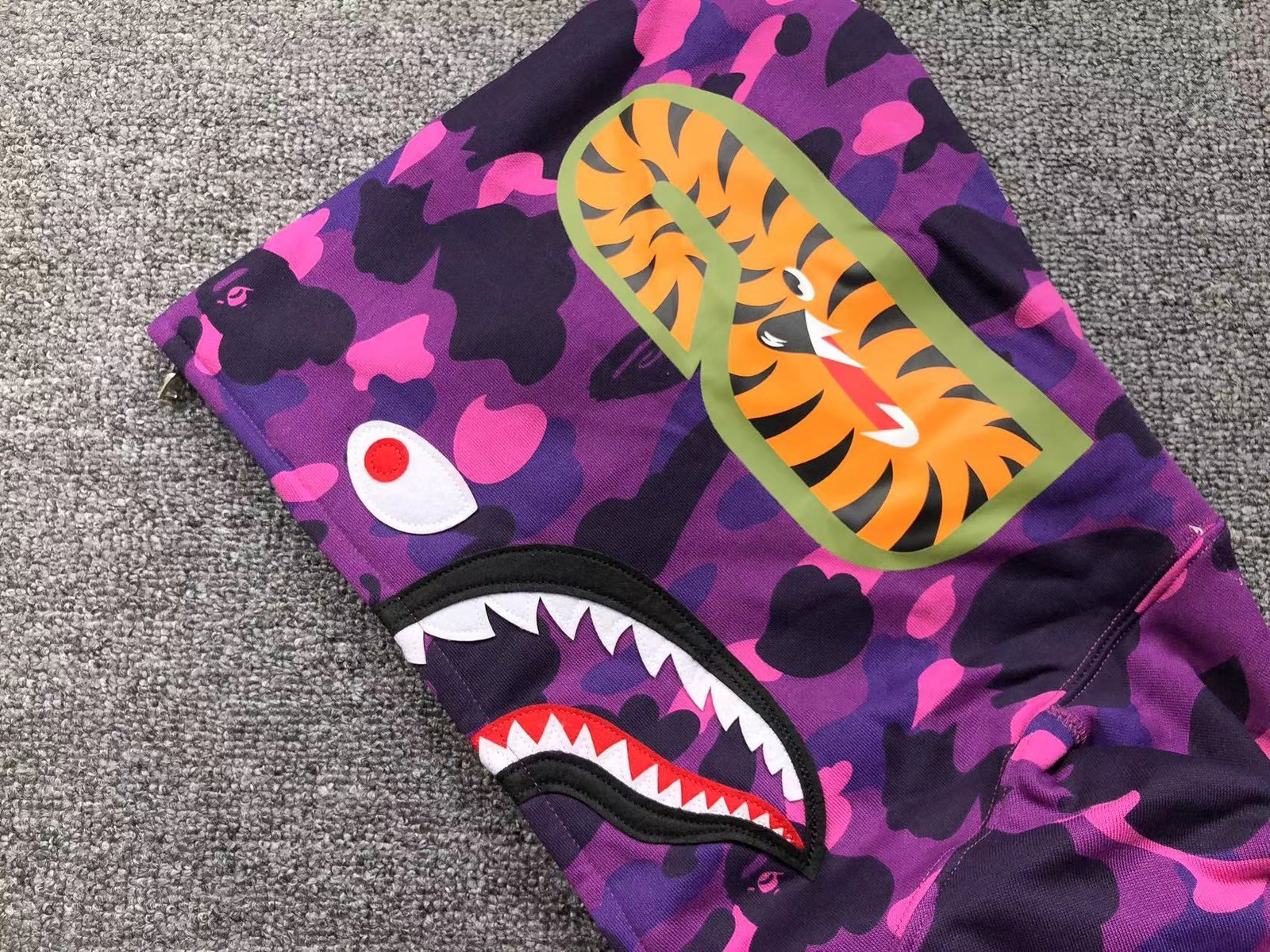 Bape Camo Hoodie Purple - Image 4
