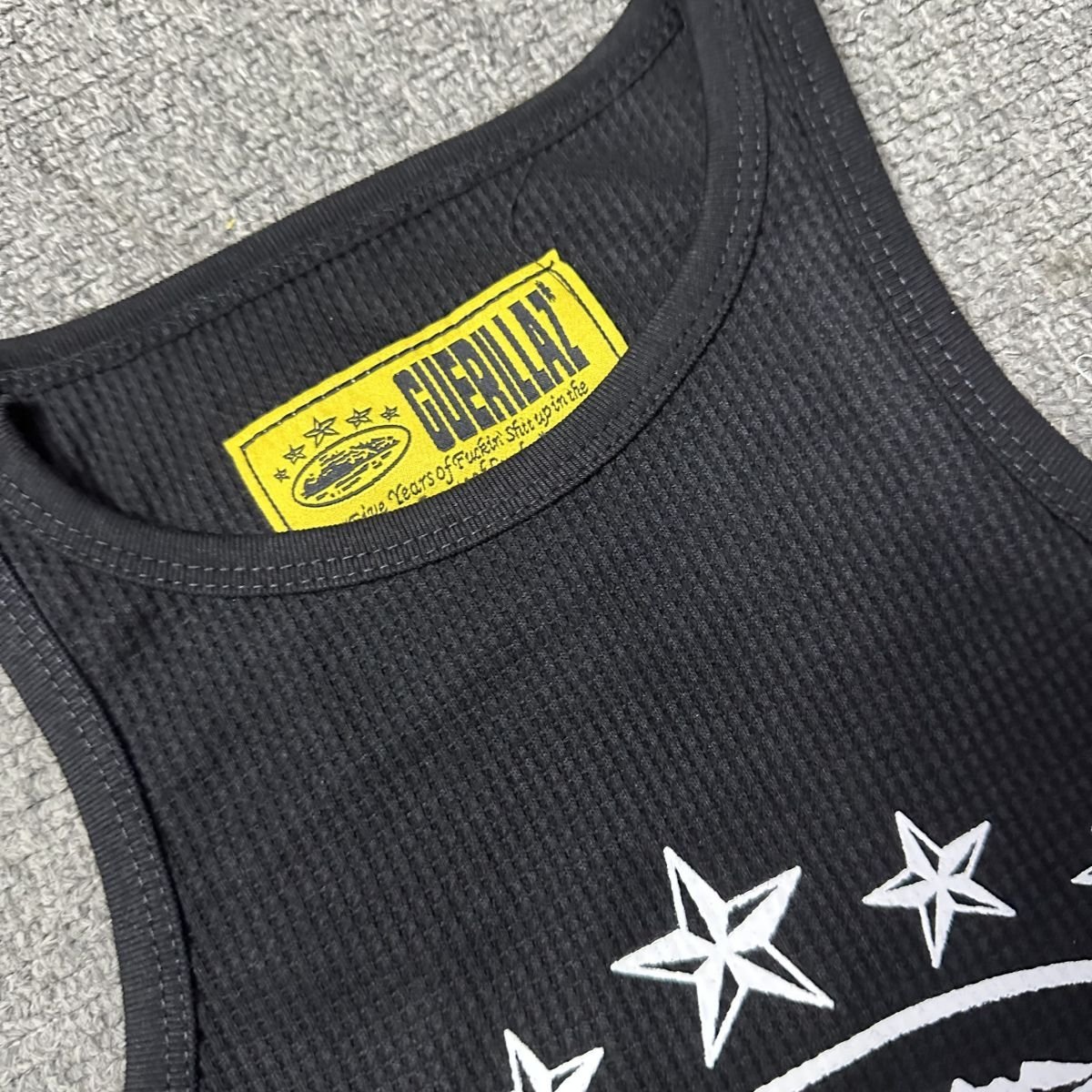 Corteiz Alcatraz Star Tank Top Black - Image 4