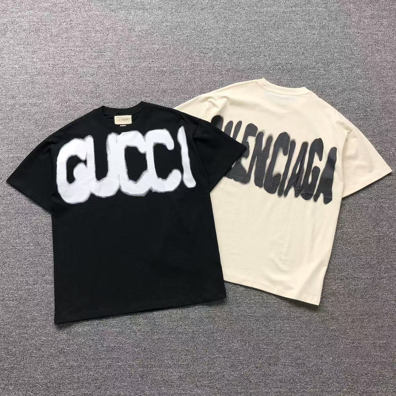 Gucci x Balenciaga Tshirt Black - Image 4