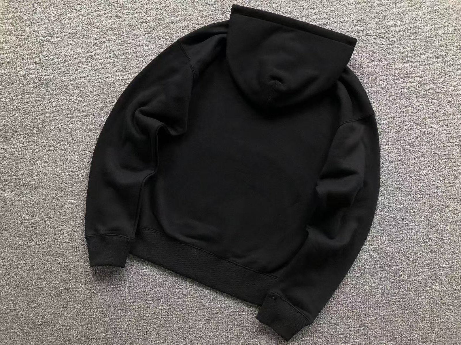 Nike x Stussy Washed Fleece Hoodie Black - Image 4