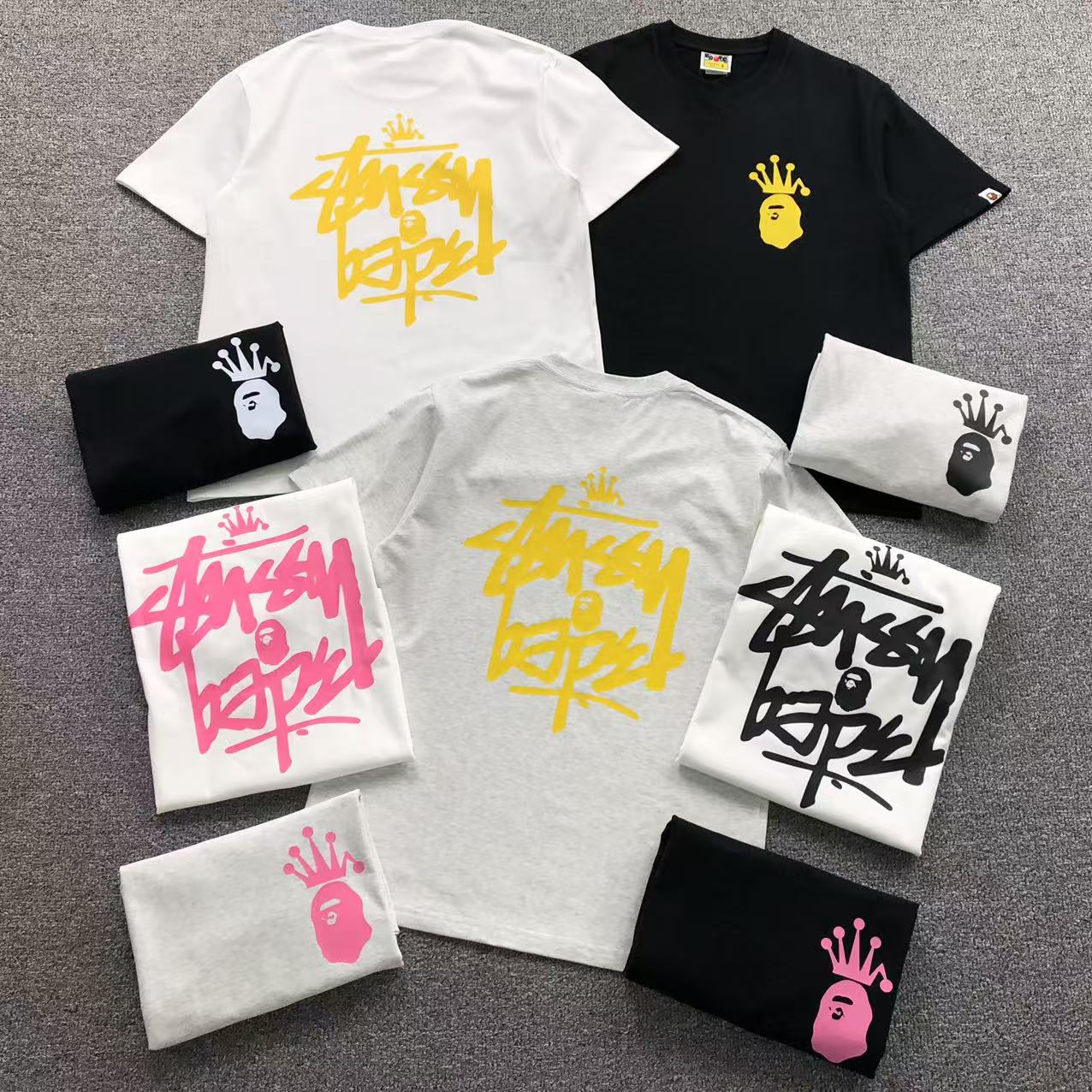 Bape x Stussy White tee - Image 4
