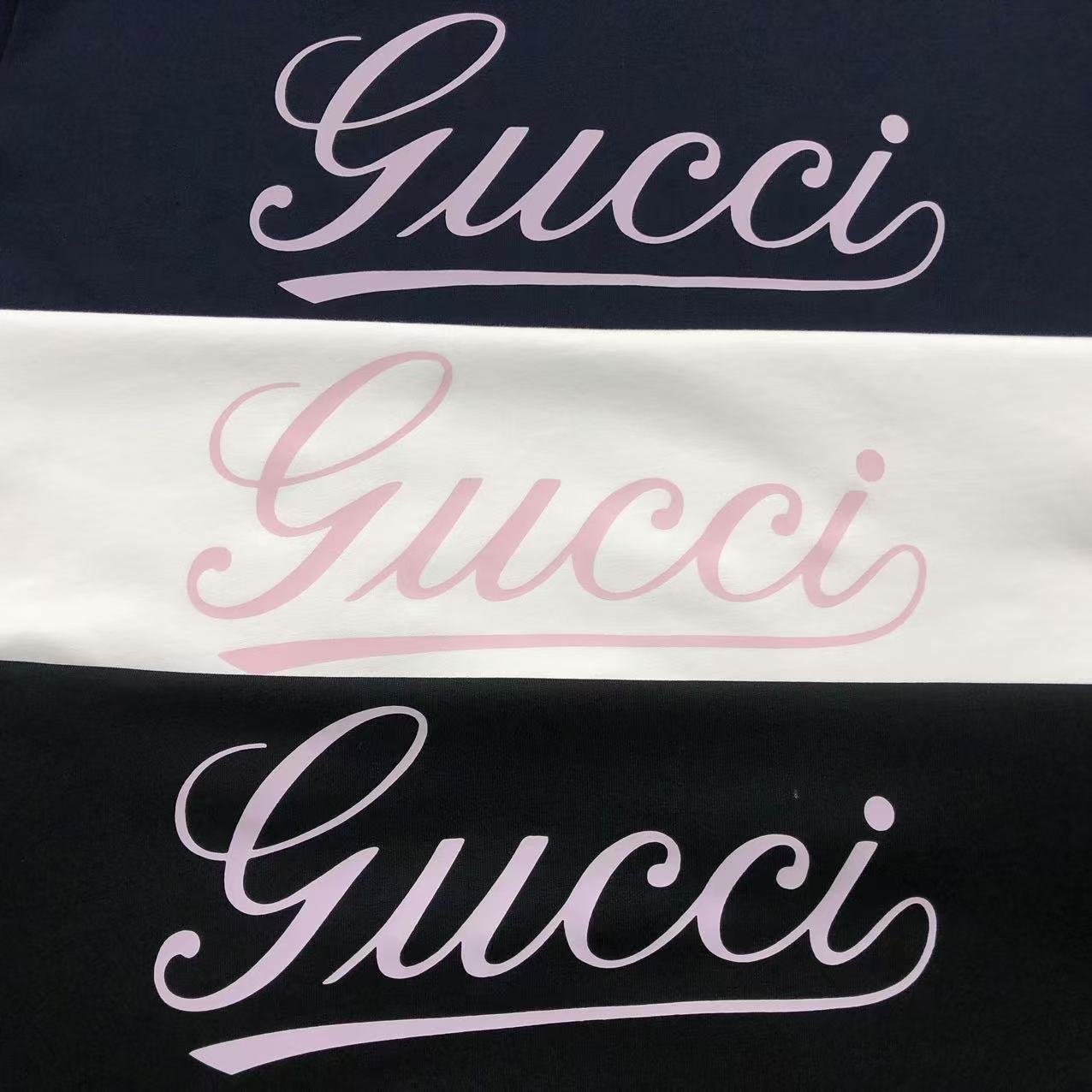 Gucci Lettering Logo Tshirt Black - Image 5