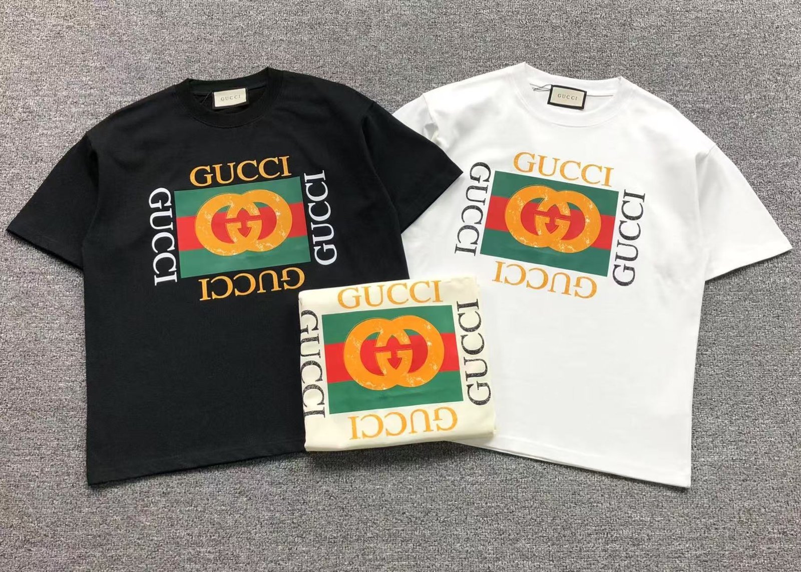 Gucci Golden Logo Tshirt Black - Image 5