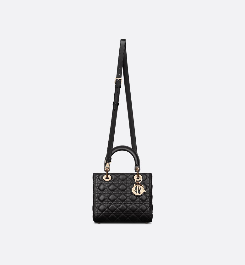 Dior Medium Lady Bag Black - Image 5