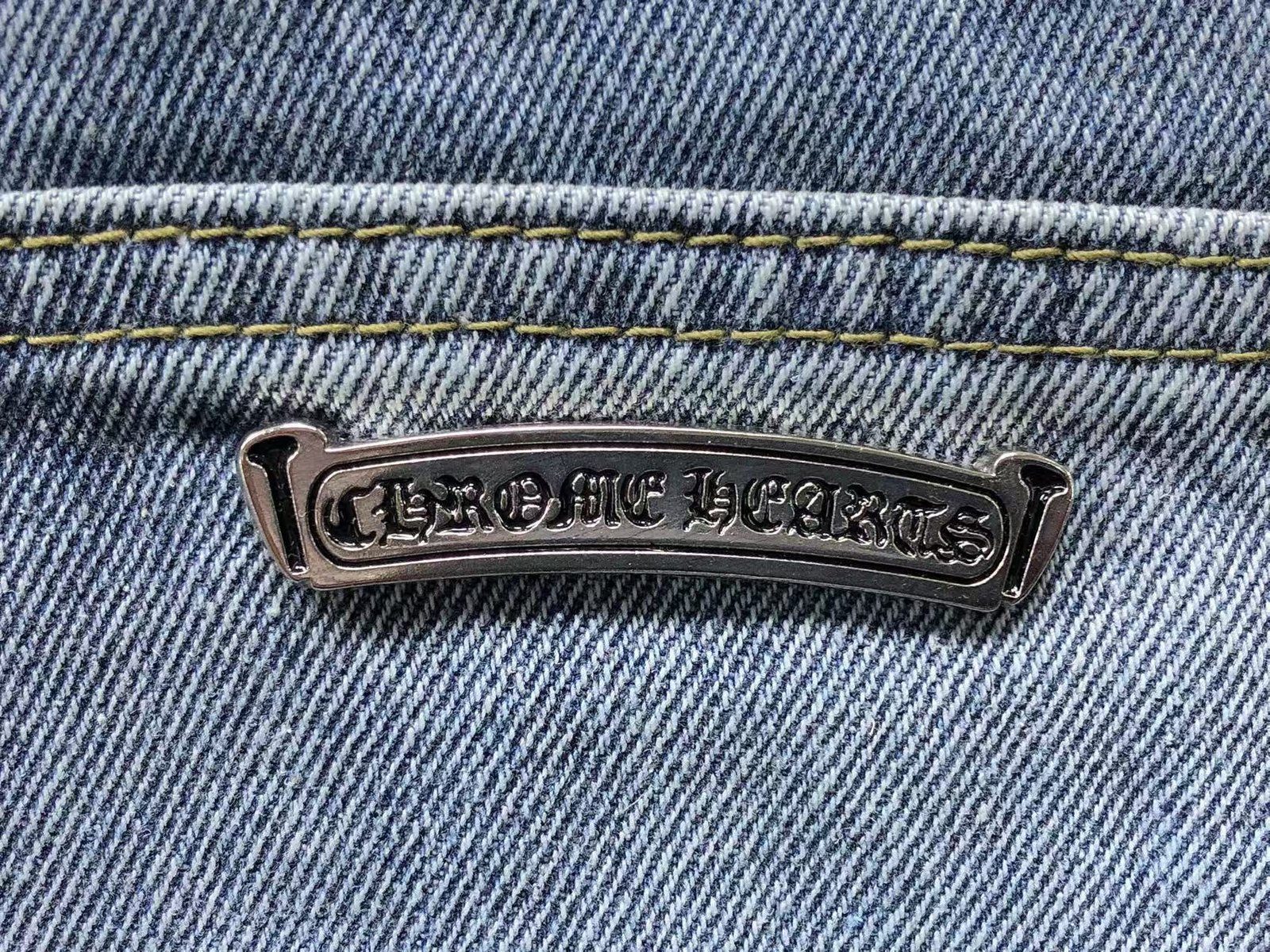 Chrome Hearts Denim Shorts Black Crosses - Image 5