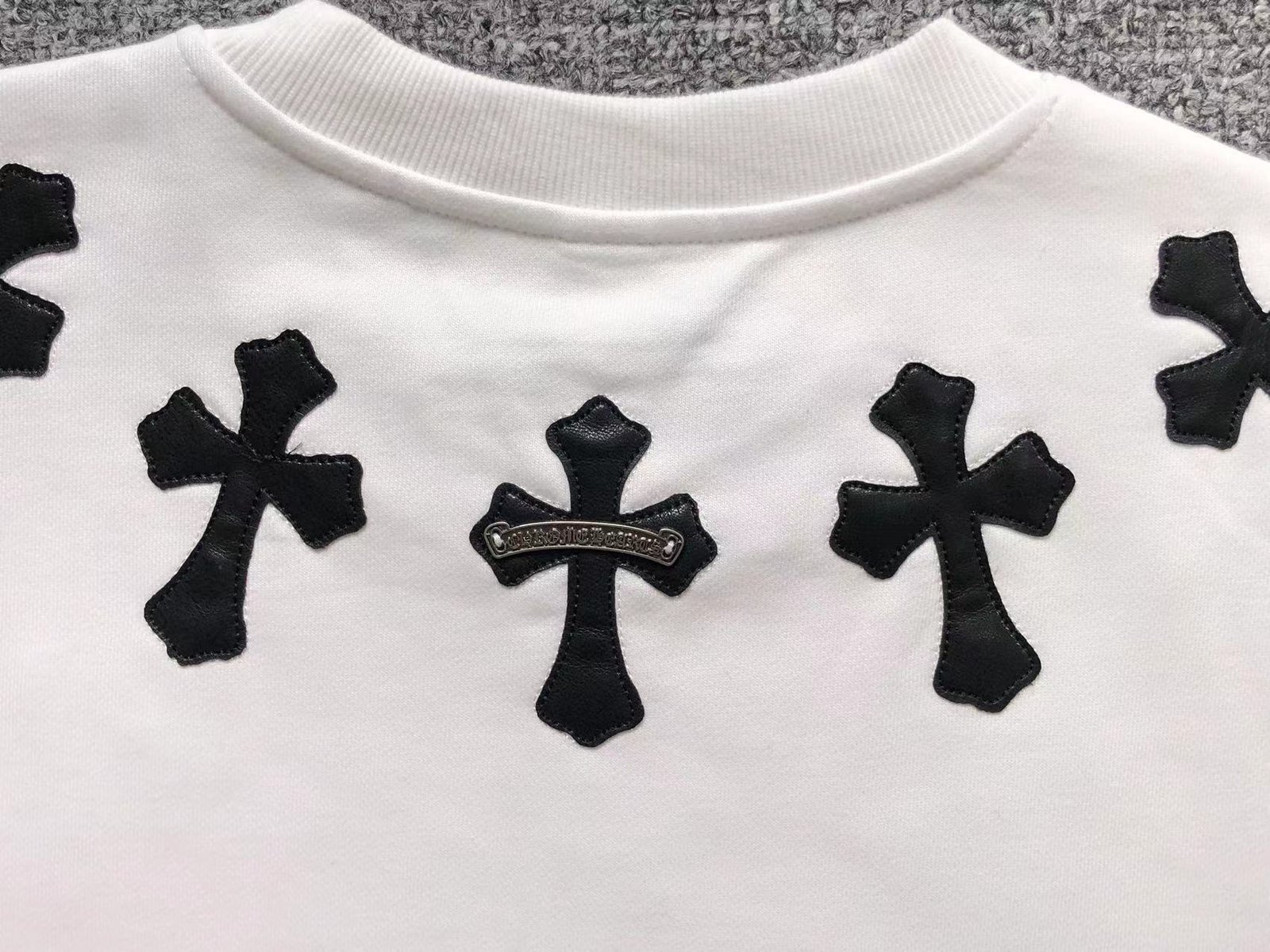 Chrome Hearts Logo Sweatshirt White - Image 5