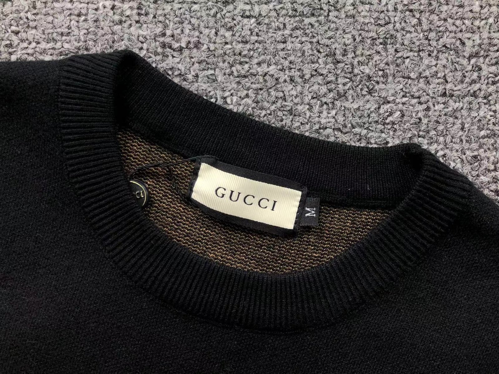 Gucci Pattern Logo Knit Sweater - Image 6