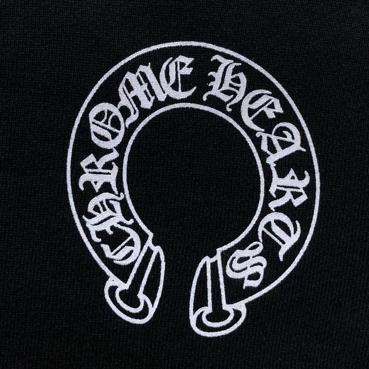Chrome Hearts Logo Hoodie Black - Image 6