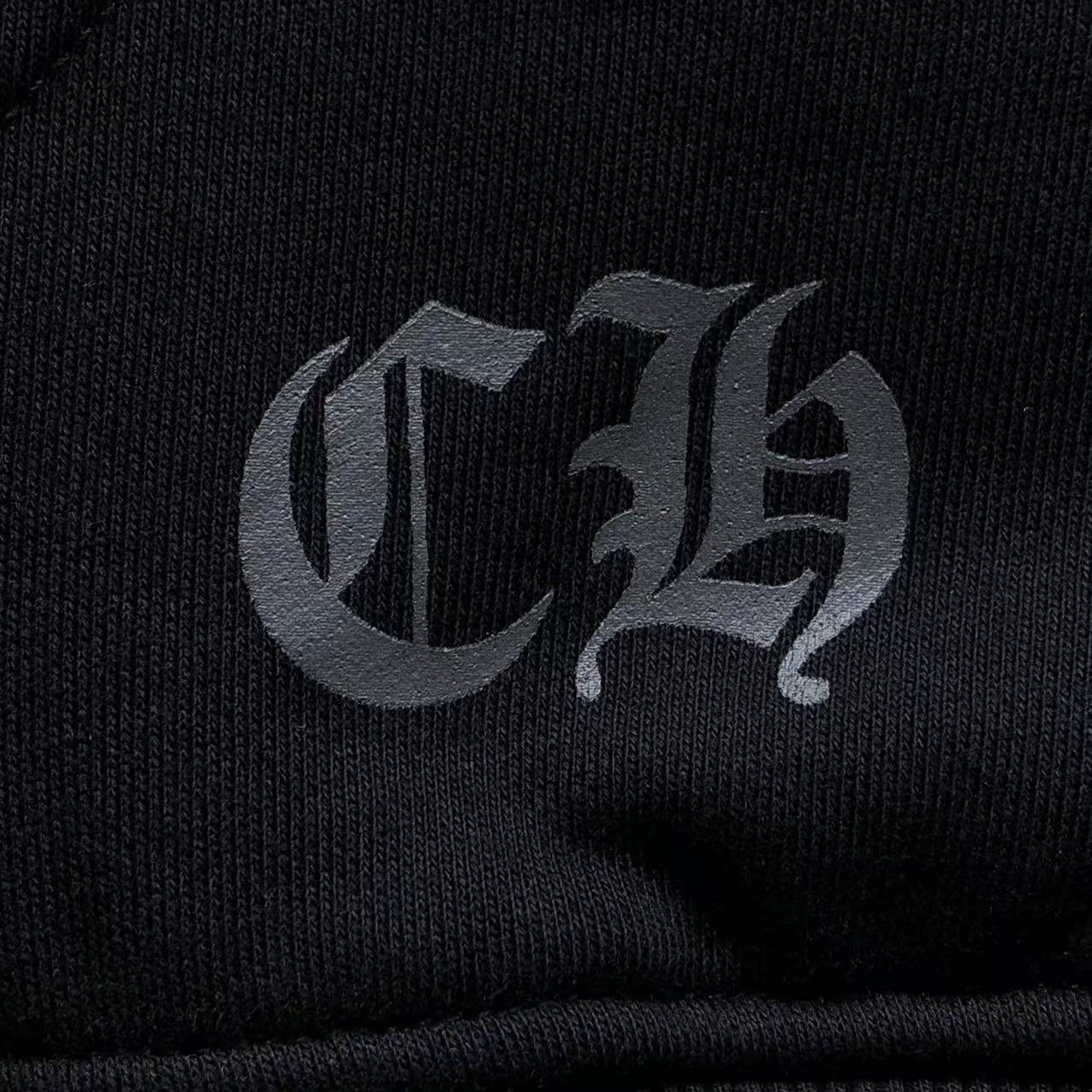 Chrome Hearts Logo Hoodie Black - Image 7