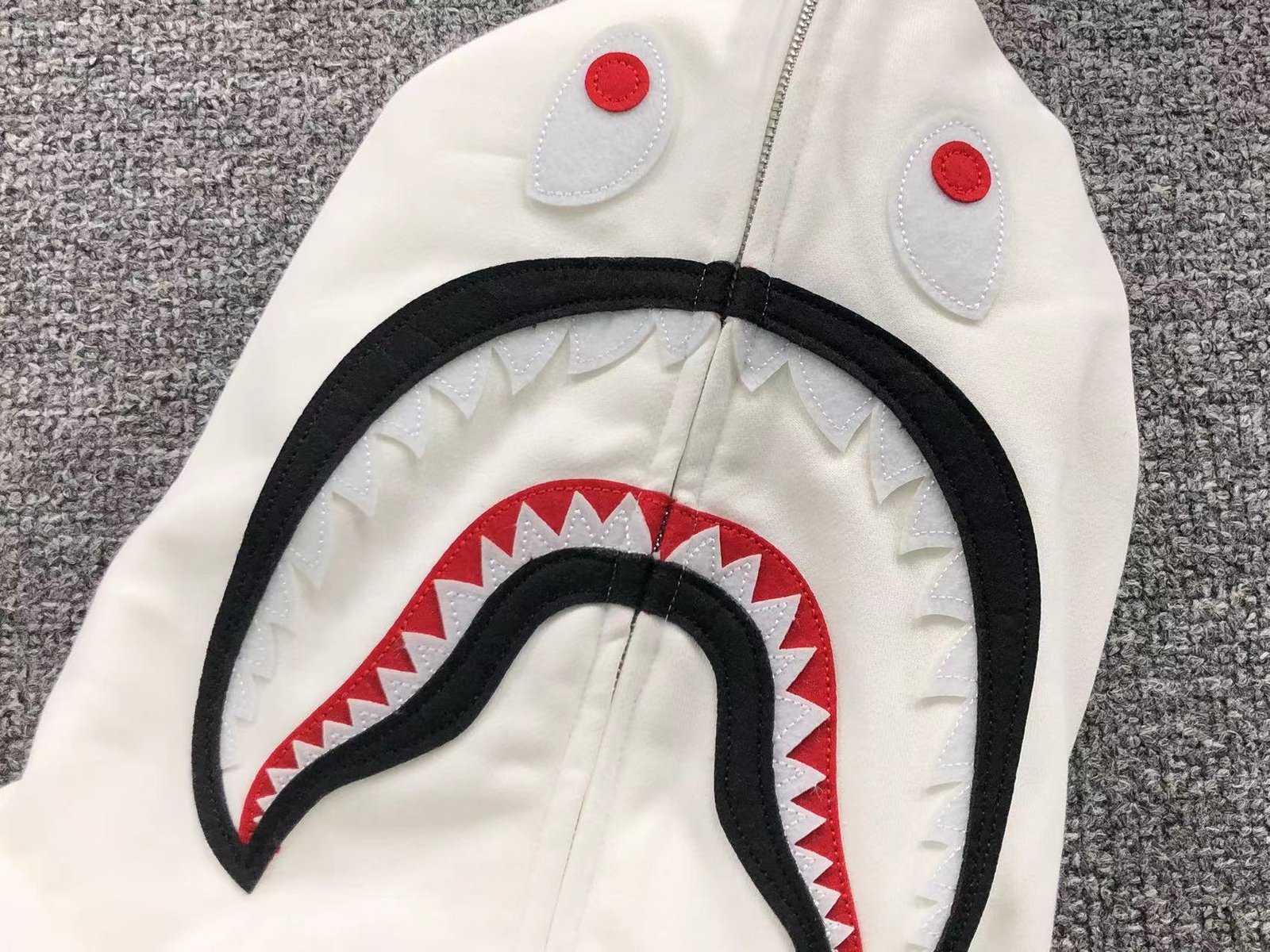 Bape Camo Hoodie White Grey - Image 7