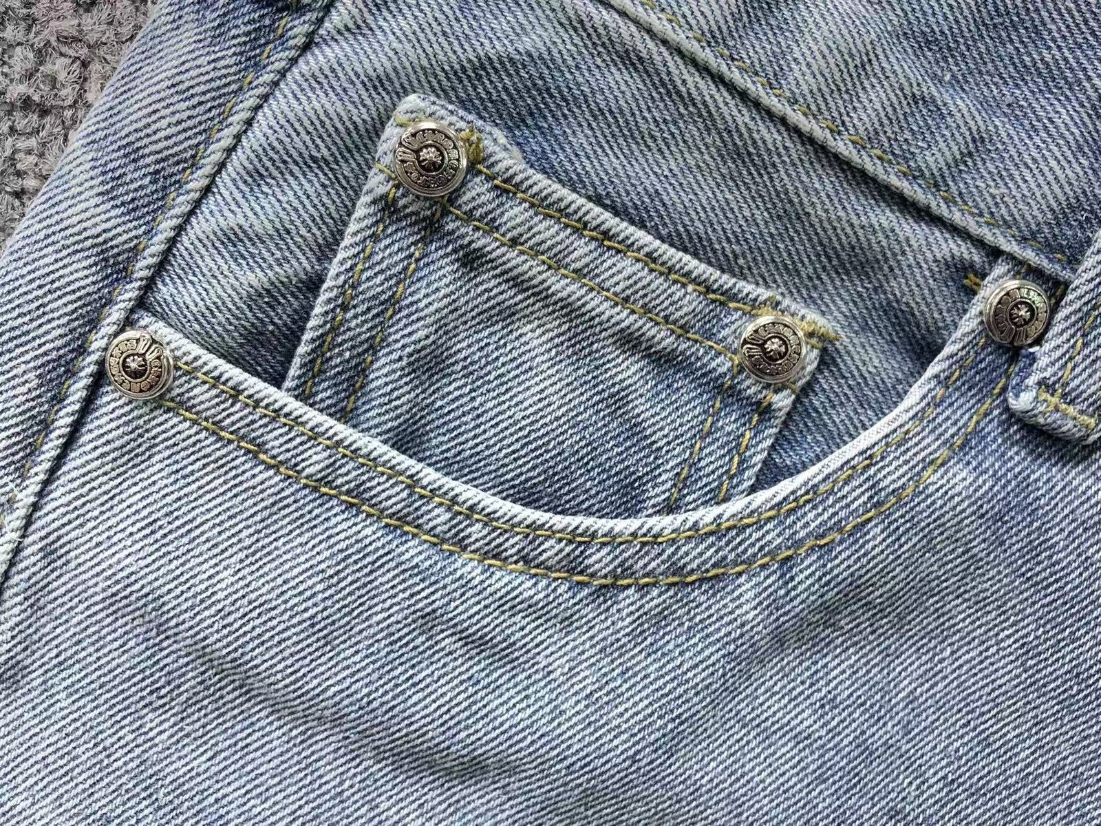 Chrome Hearts Denim Shorts Black Crosses - Image 8