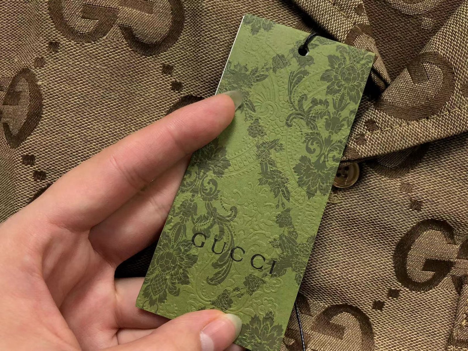 Gucci Logo Print Button Shirt - Image 8