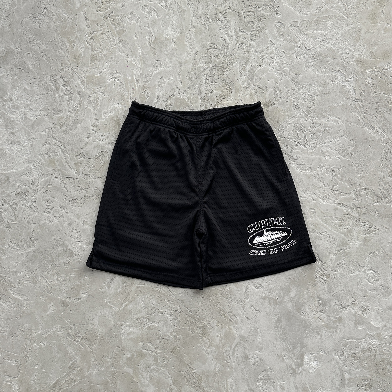 Corteiz Rtw Mesh Shorts-Black - Image 2