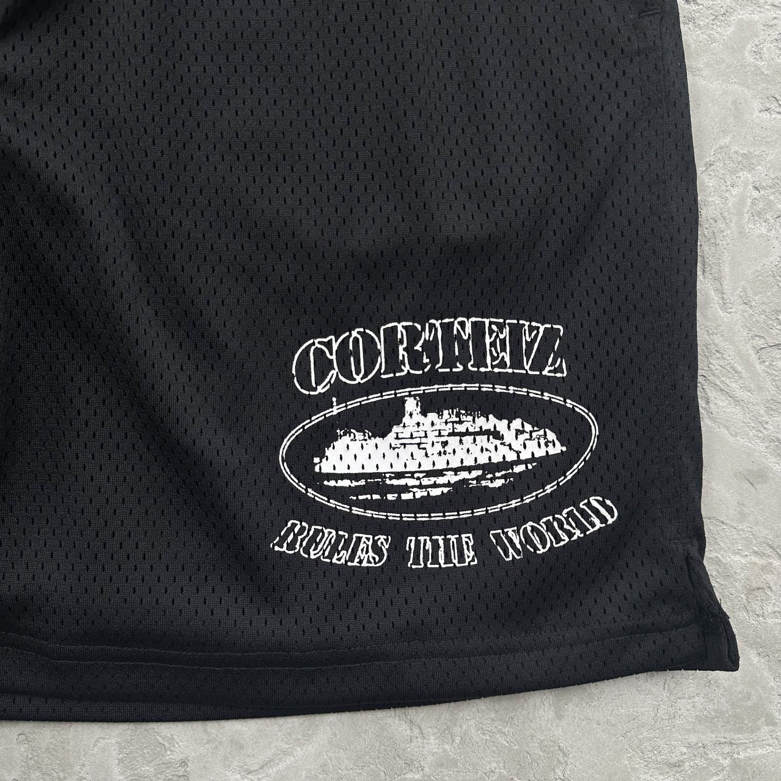 Corteiz Rtw Mesh Shorts-Black - Image 5