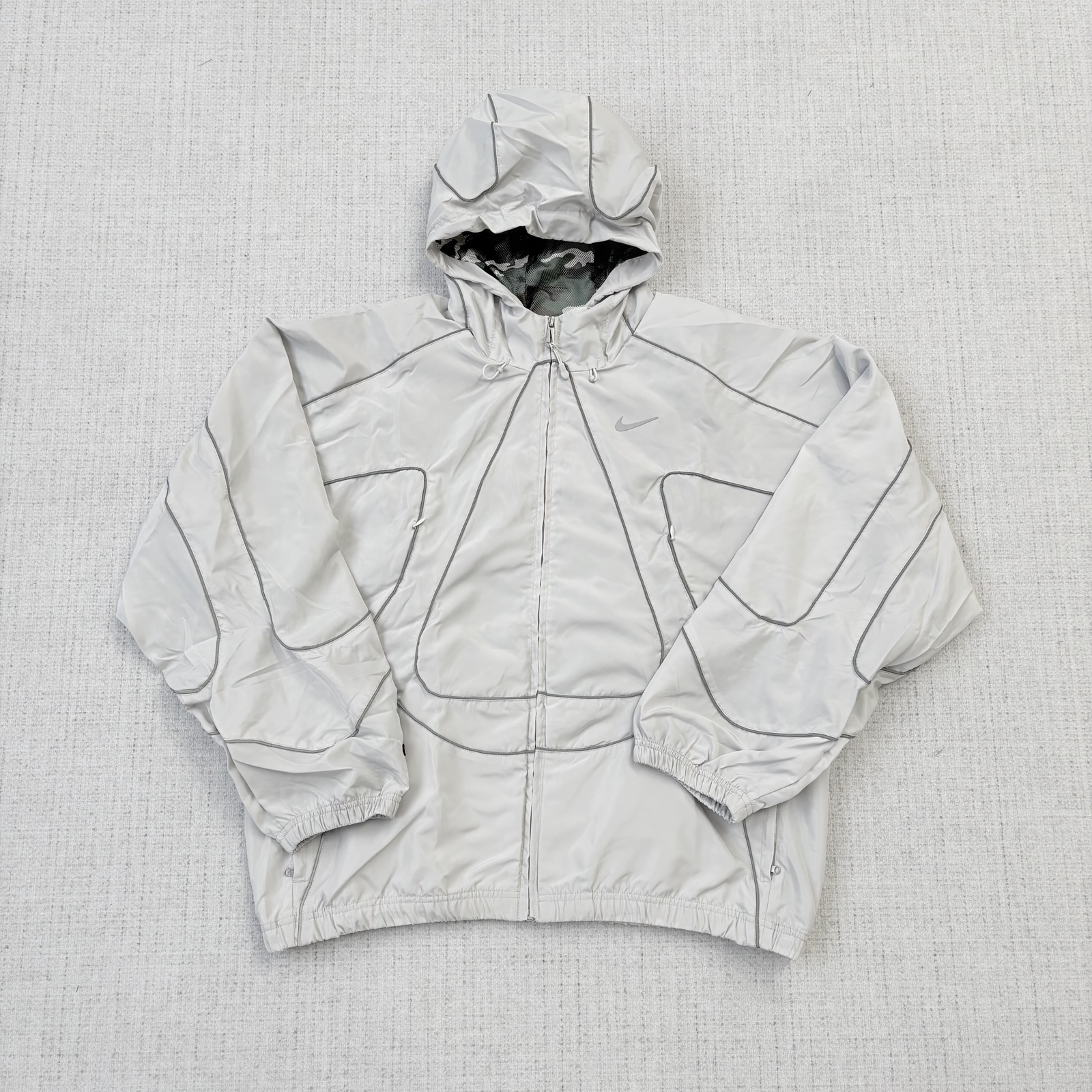 Nike x Corteiz Reflective Light Grey Tracksuit - Image 5