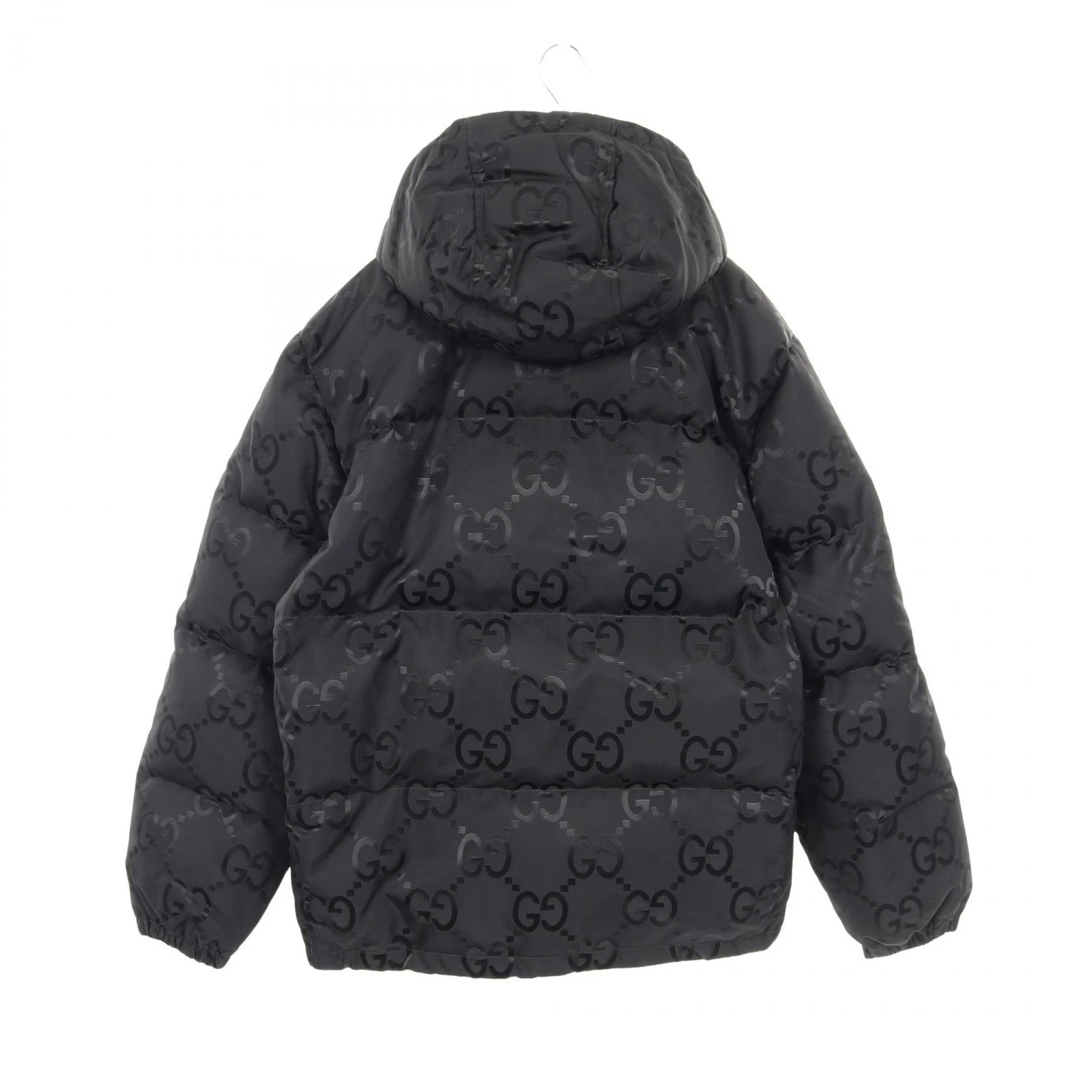 Gucci Hooded Down Jacket Black Canvas - Image 2