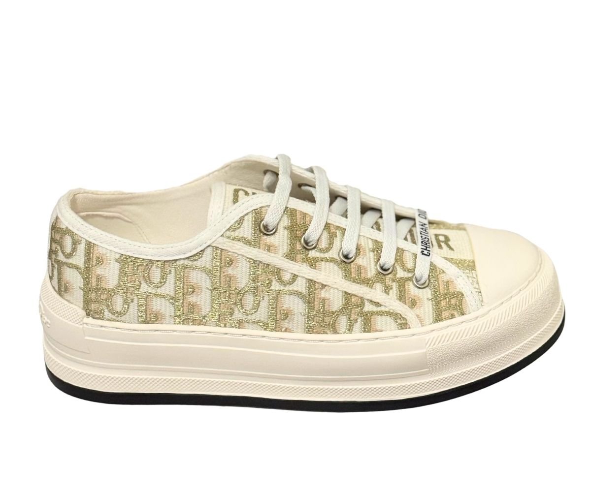 Dior Sneaker Walk'n' White Cotton Canvas