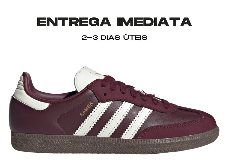 Adidas Samba Maroon - Tamanho: 40