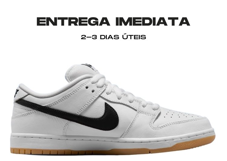 Nike Sb Dunk Low Pro Branco - Tamanho 41