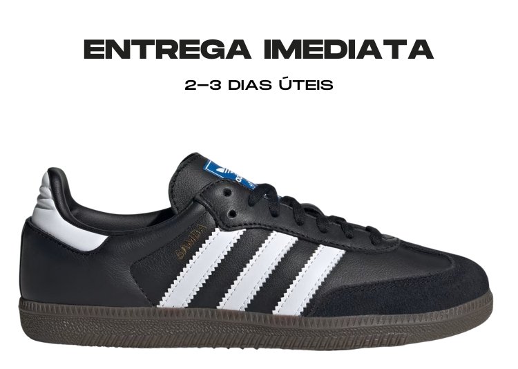 Adidas Samba Black White - Vários Tamanhos