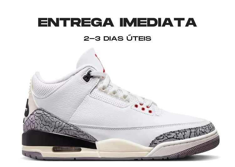 Air Jordan 3 Retro White Cement Reimagined - Tamanho: 42
