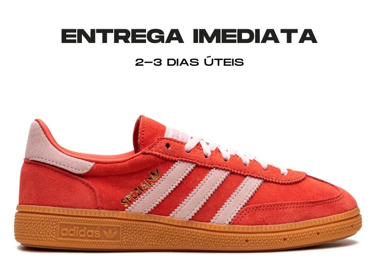 Adidas Handball Spezial Bright Red Clear Pink - Tamanho: 38