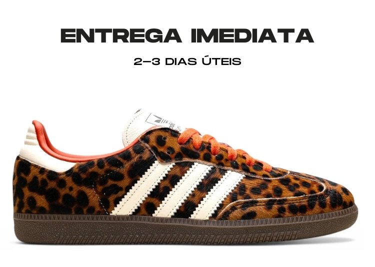 Adidas Samba OG Preloved Red Leopard - Tamanho: 37