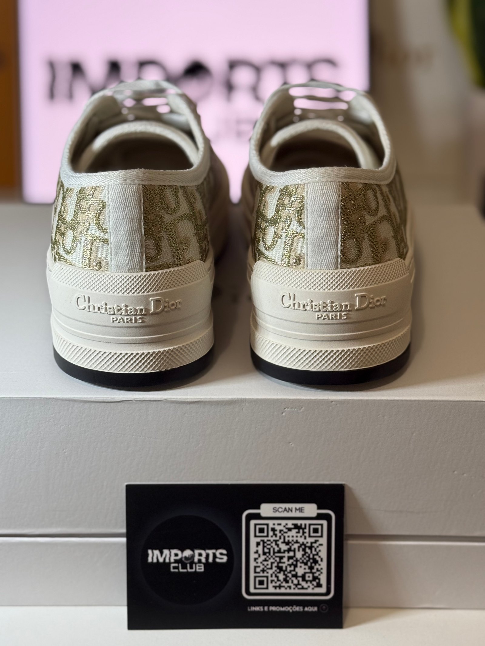 Dior Sneaker Walk'n' White Cotton Canvas - Image 4