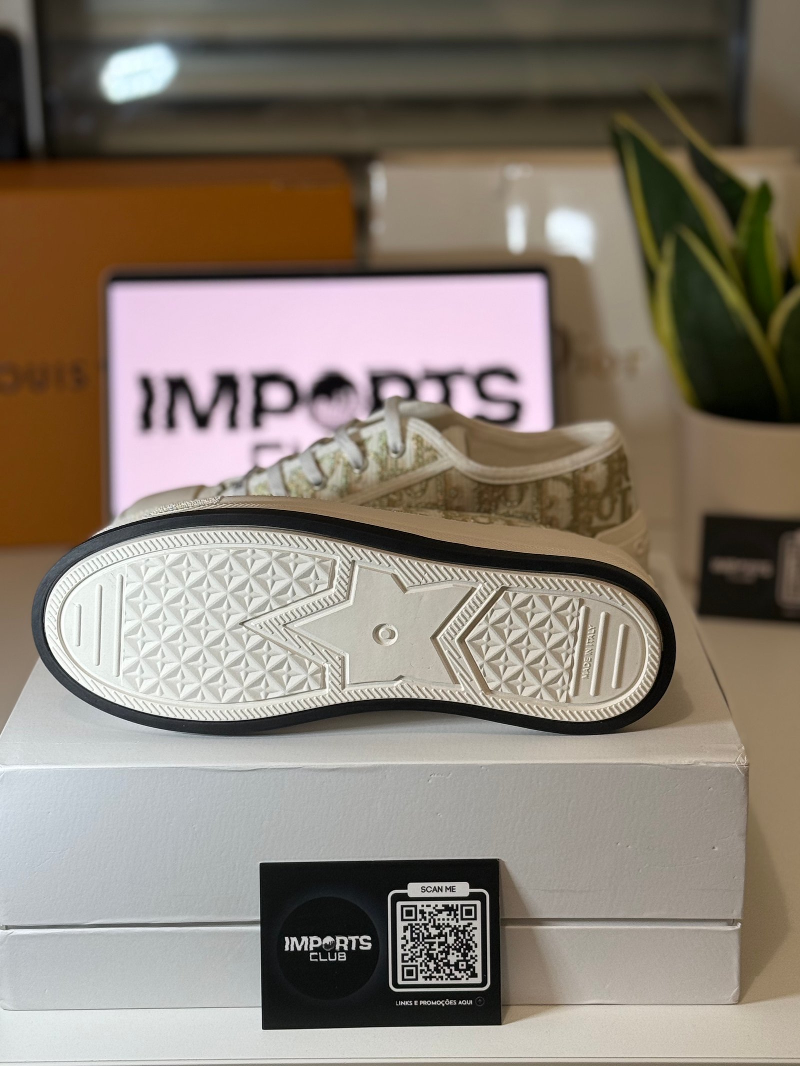 Dior Sneaker Walk'n' White Cotton Canvas - Image 6