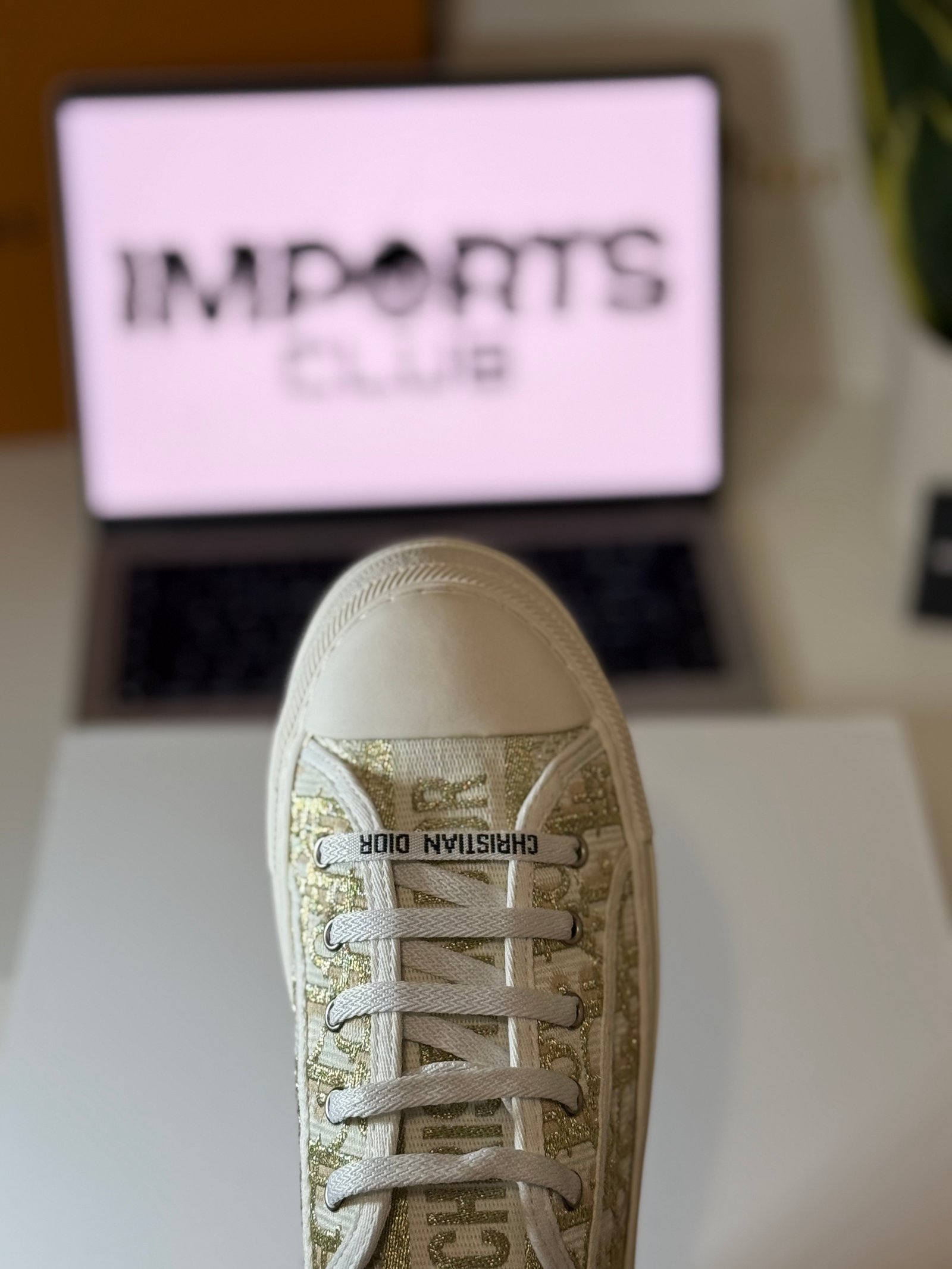 Dior Sneaker Walk'n' White Cotton Canvas - Image 9