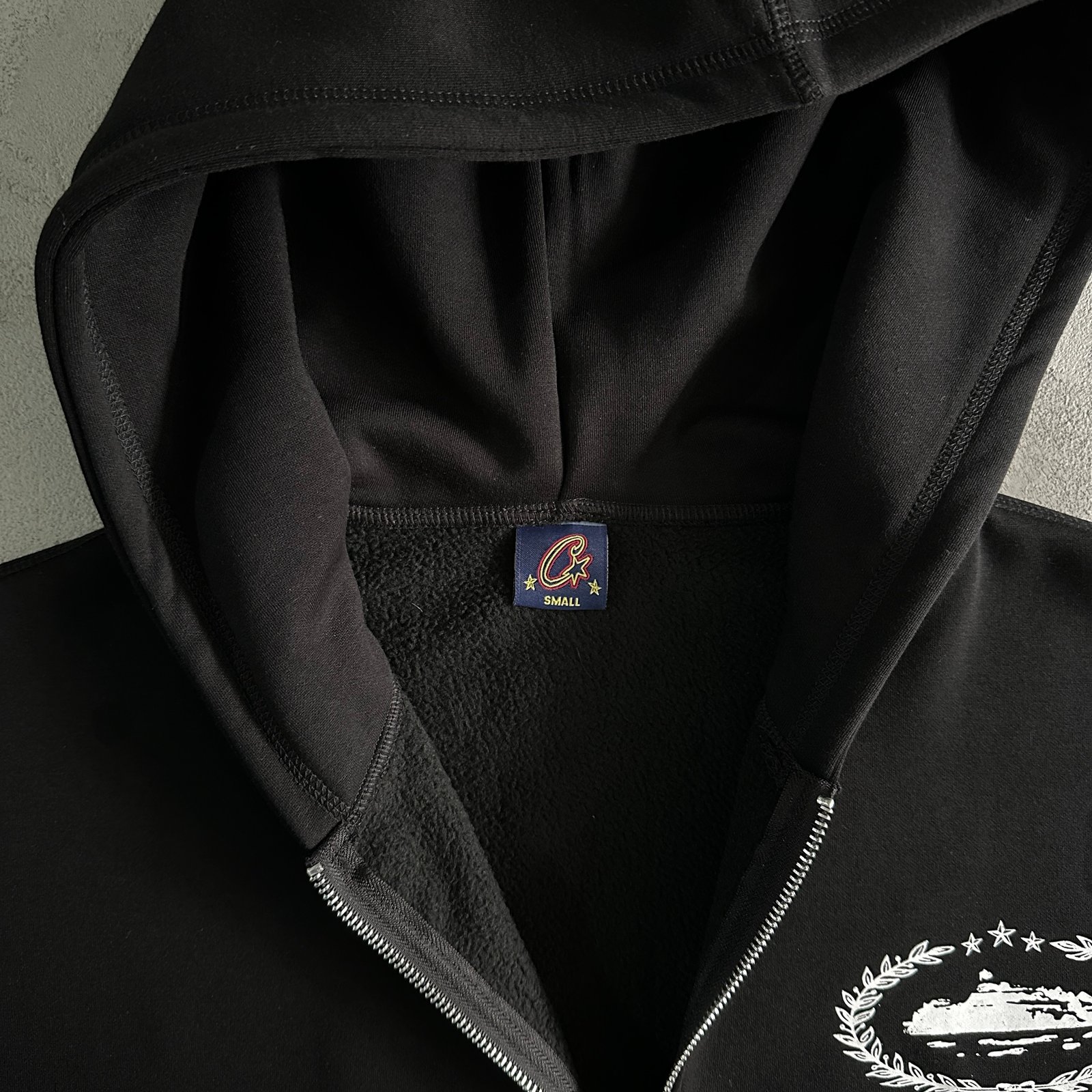 Corteiz Superior Royale Zip Hoodie Black - Image 3